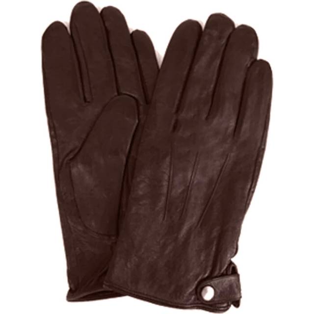 (XL, Brown) Eastern Counties Leather Mens Classic Leather Winter Gloves