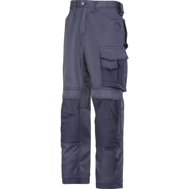 (30S, Navy/Black) Snickers Mens DuraTwill Craftsmen Non Holster Trousers