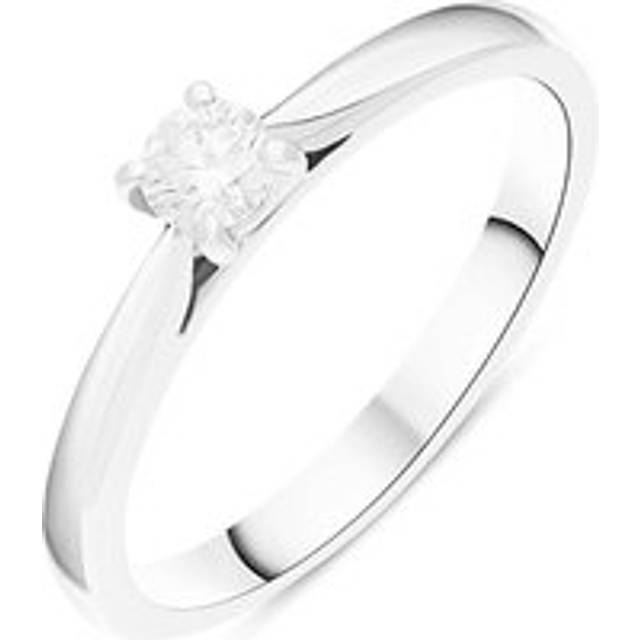 Platinum 0.20ct Diamond Round Brilliant Cut Solitaire Ring - Platinum