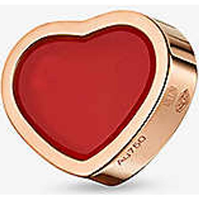 Chopard Womens Rose Gold My Happy Hearts 18ct Rose-gold and Carnelian Single Stud Earring - ROSE GOLD