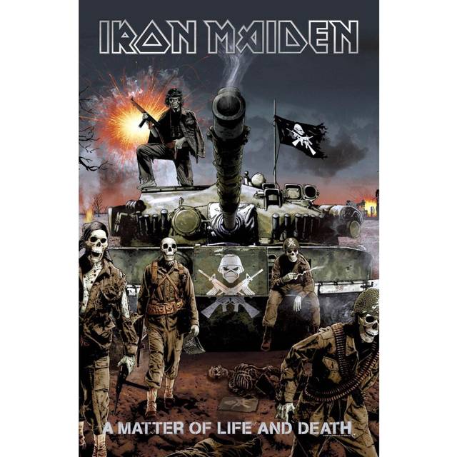 Iron Maiden A Matter Of Life And Death Textile Poster
