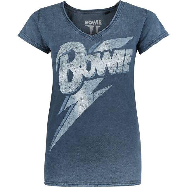David Bowie Lightning Bolt T-Shirt blue