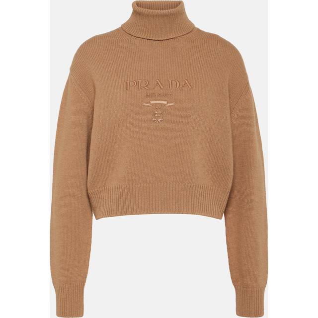 Pull col roulé logotypé - Beige - 44
