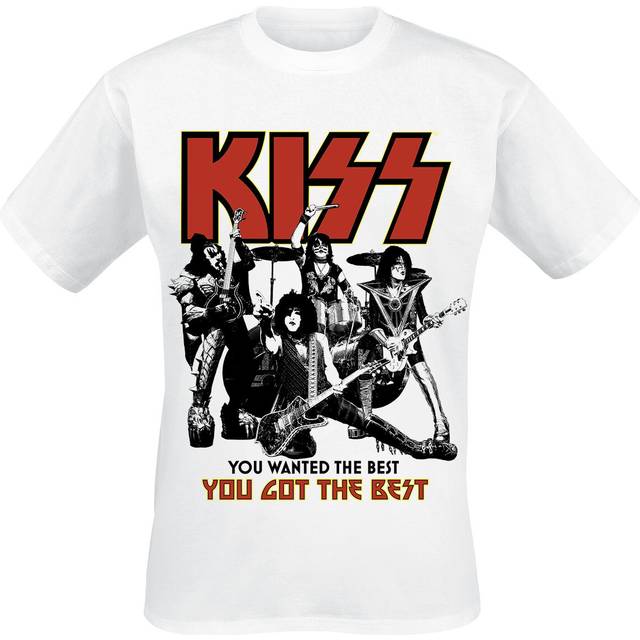 Kiss T-Shirt - EOTR Tour 2023 The Best - XL to XXL - for Men - white