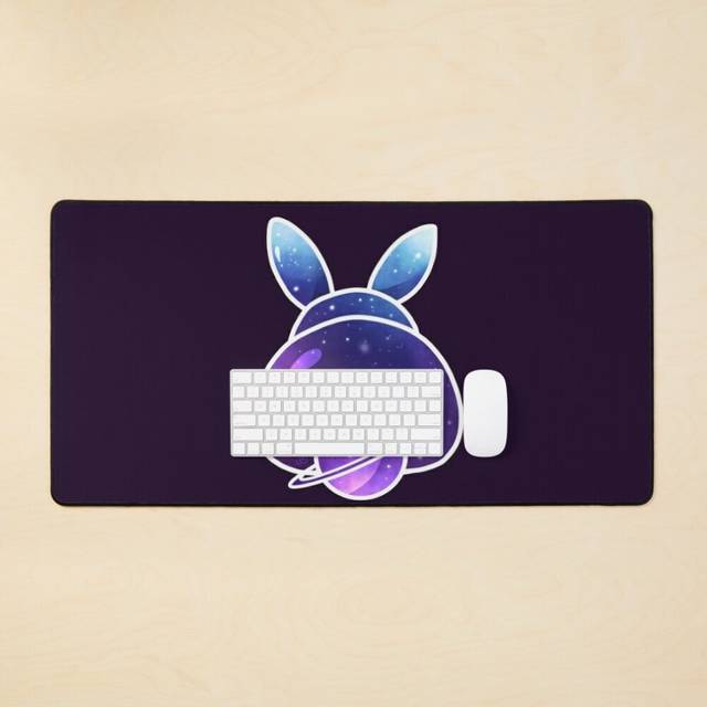 Desk Mat Bunny Large Gaming Mouse Pad 35x16 inch