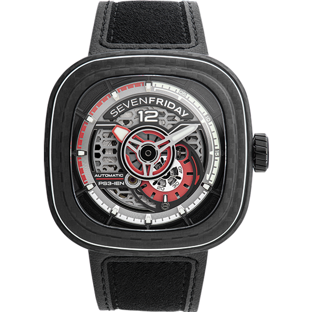 SevenFriday PS3/02 Carbon Ruby Limited Edition