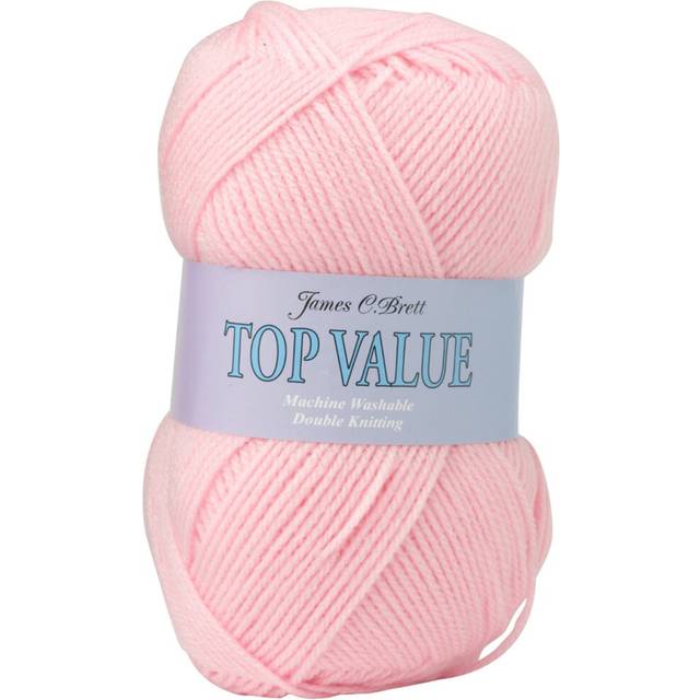 (8421 (Baby Pink)) James Brett Top Value DK Acrylic Knitting Yarn 100g