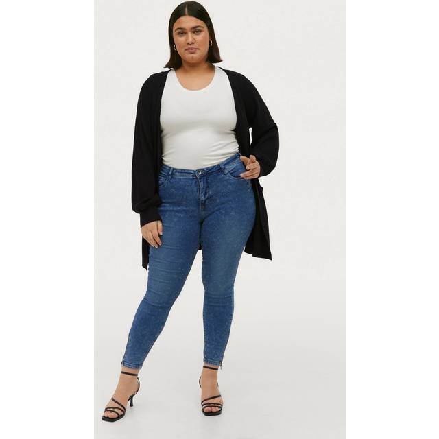 Zizzi - Jeans Amy Cropped - Blå