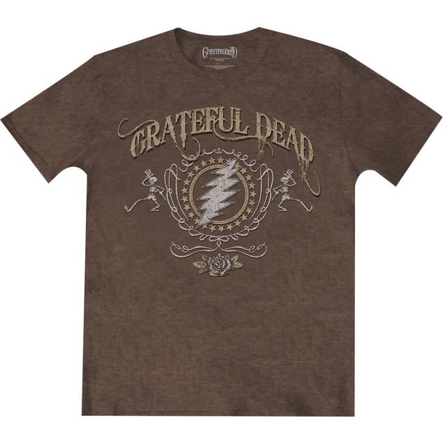 (M, Brown) Grateful Dead Unisex Adult Bolt T-Shirt