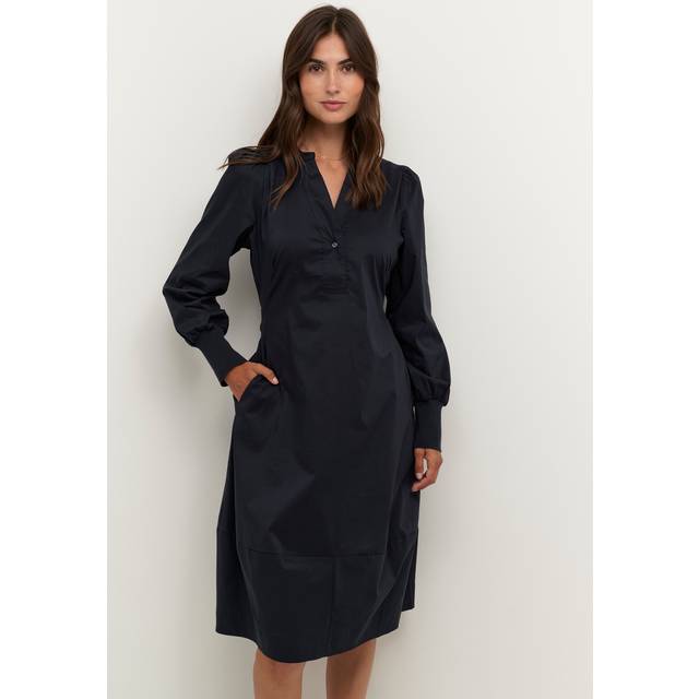 Women's ribbed dress CULTURE Antoinett - Bleu
