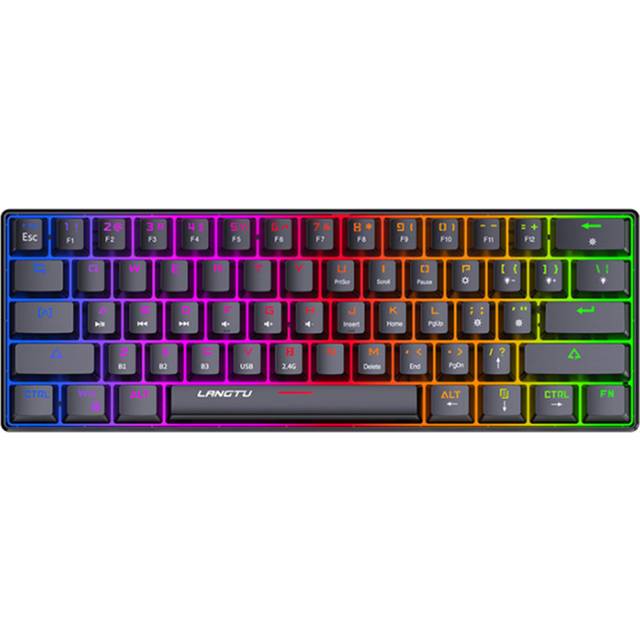 K39 Bluetooth Three-mode Mechanical Keyboard 61-key Office Game Mobile Phone Tablet Ipad Desktop Computer for Windows/MAC