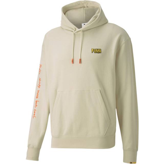 Puma x randomevent logo mens cream hoodie