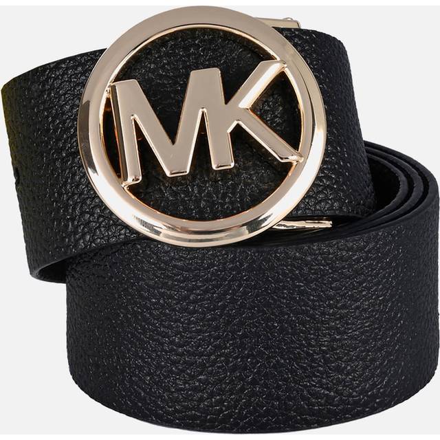 Michael Kors Reversible Pebble Leather Belt - XS - Black