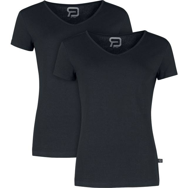 RED by EMP Double-Pack V-Neck T-Shirts T-Shirt black - 5XL