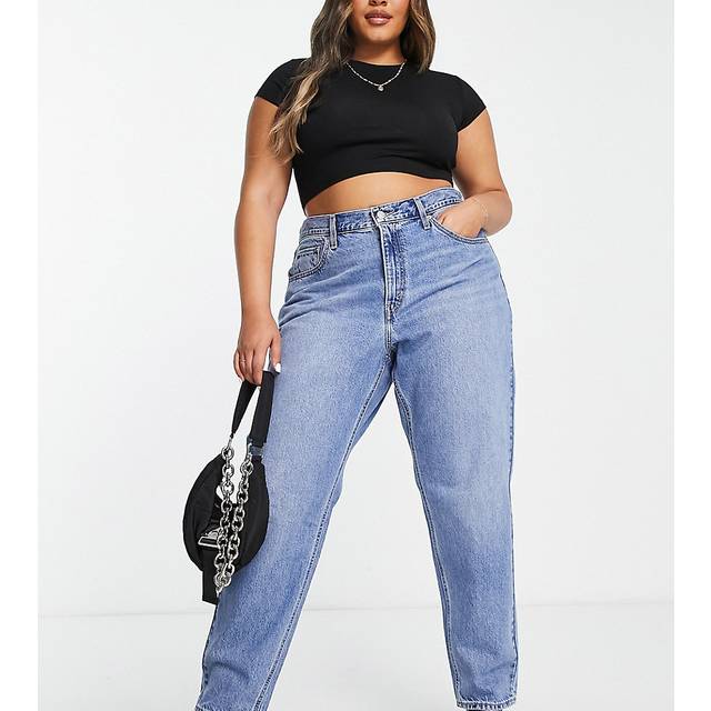 Levi's Womens Levis Plus 80's Mom Jeans in Denim - Blue Cotton - Size 14 Regular