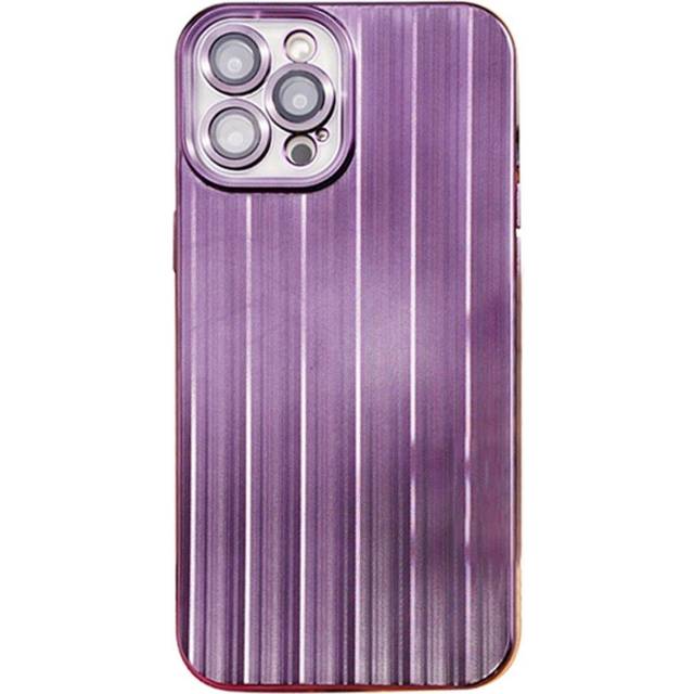 iPhone 12 Pro Skal TPU-plast med Linsskydd - Lila