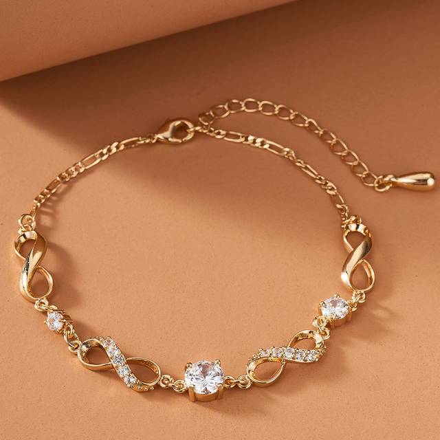 SHEIN Rhinestone Decor Bracelet