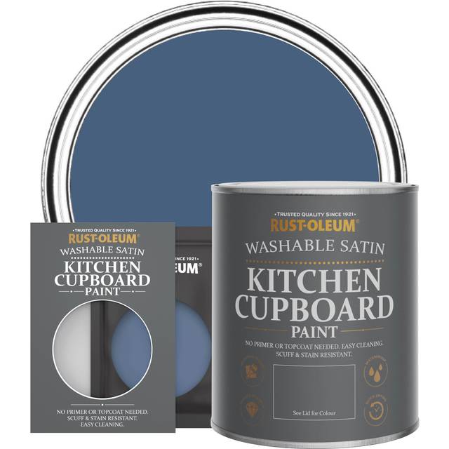 Rust-Oleum Satin Finish Kitchen Cupboard Paint - Ink Blue