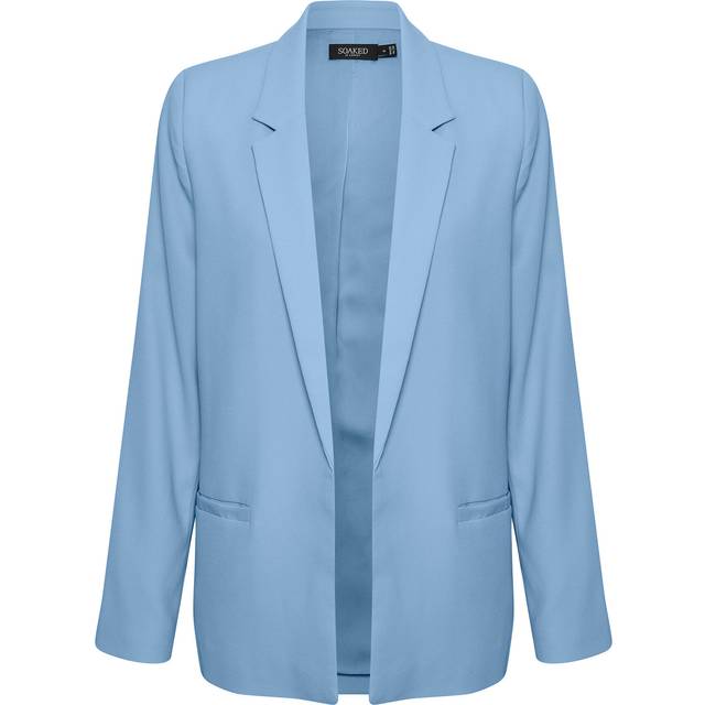 Women's long-sleeved blazer Soaked in Luxury Shirley - Bleu