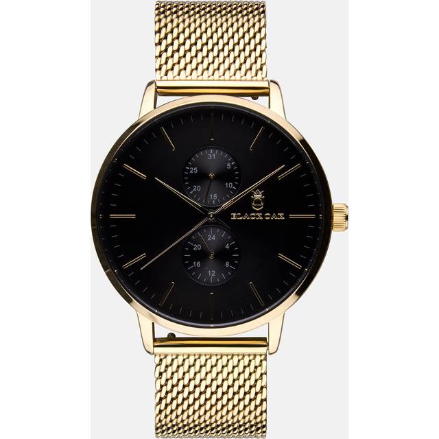 Black Oak Shumardii klocka herrklocka - svart/guld, 42 mm