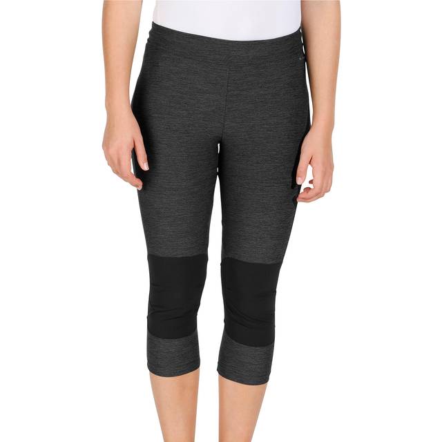 Women’s Mountain Walking 3/4 Leggings MH500 - Smoked Black