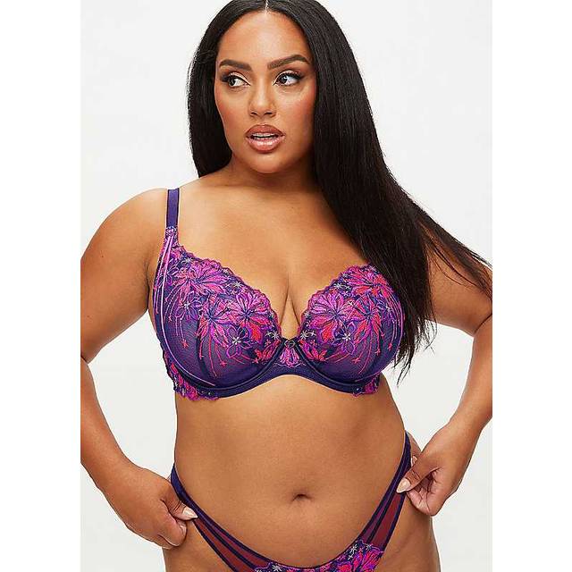 Ann Summers Esteemed Underwired Non Padded Plunge Bra - Purple