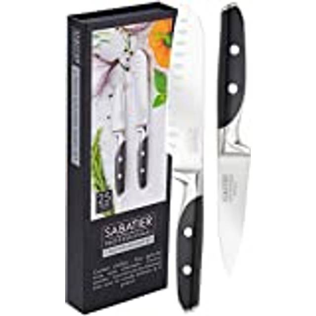 Sabatier Professional SAB116 Series 2 Piece Kitchen Knife Set - Santoku &amp; Paring Knife (SAB116BS2)