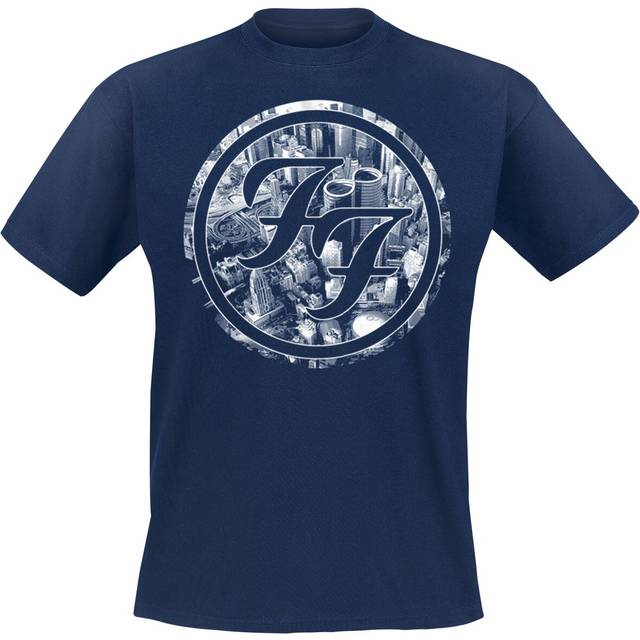 Foo Fighters T-Shirt - Sonic Highways - City Circles - M to XXL - for Men - dark blue
