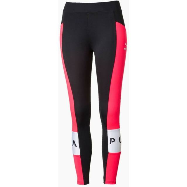 Puma XTG Womens Black Leggings - Pink Textile - Size X-Small