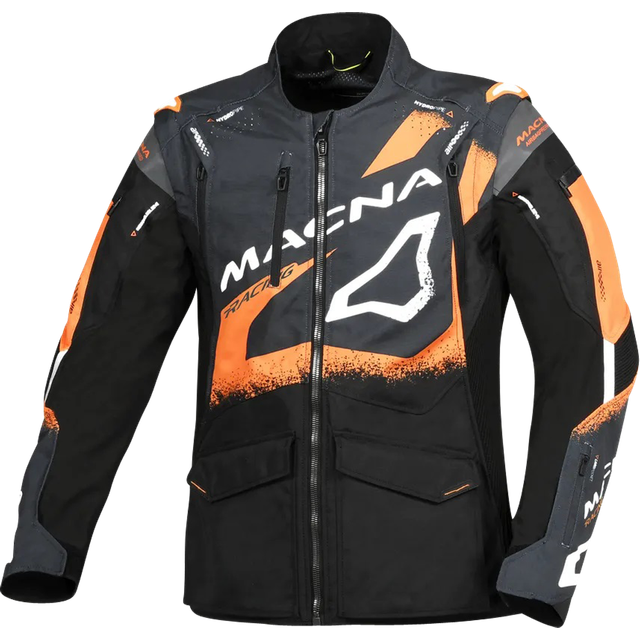 Macna Landmark Endurojacka Svart-Blå-Orange XL