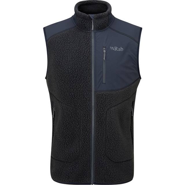 Rab Mens Outpost Sherpa Fleece Gilet - Black - 2XL