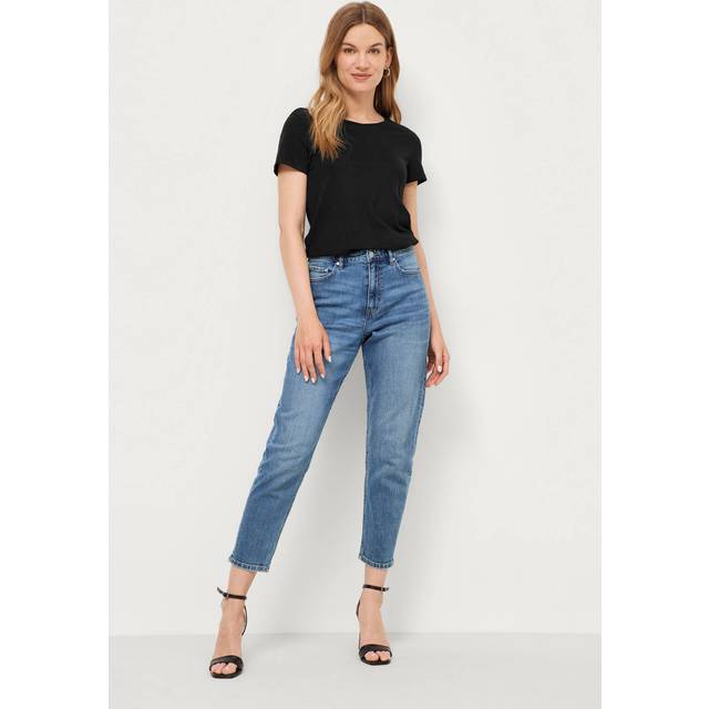 Ellos Collection - Mom-jeans med stretch - Blå