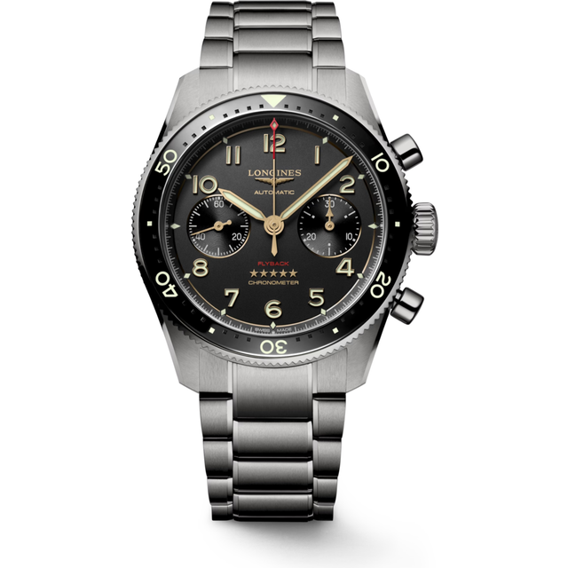 Spirit Flyback Titanium 42mm Mens Watch Grey