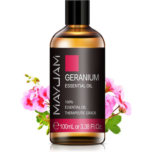 100ML Geranium Pure Natural Essential Oils for Relief Migraine Massage Aroma Oil Rosemary Cinnamon Cedarwood Lemongrass Tea Tree