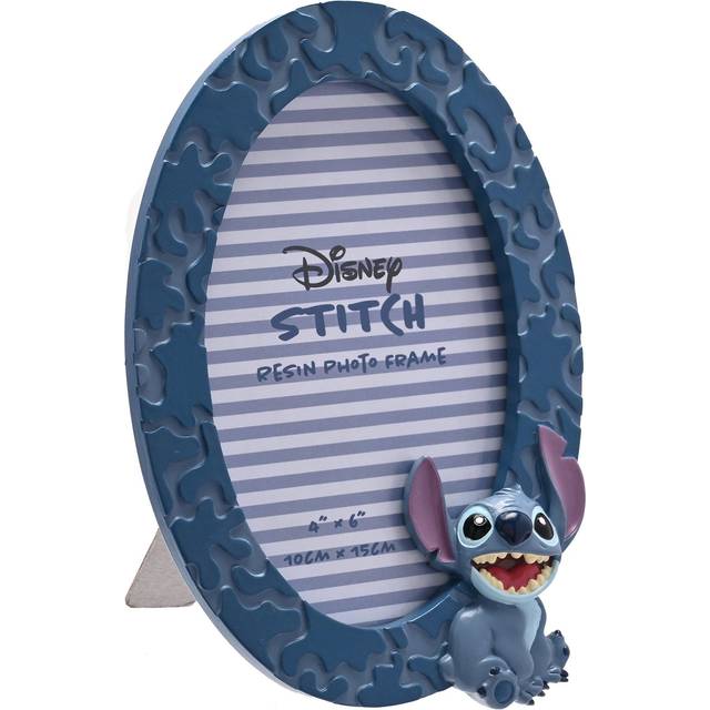 Disney Icon Stitch Resin Photo Frame 4" x 6" - Blue - One Size
