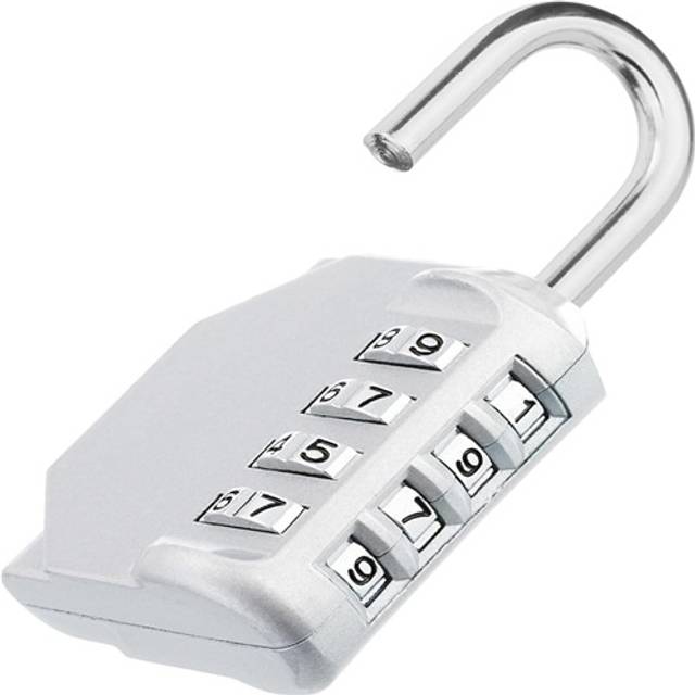 (White) Combination Padlockä¸¨4 Digit Combination Locker Padlock