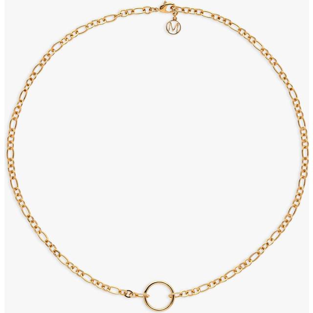 Melissa Odabash Ring Charm Chain Necklace, Gold