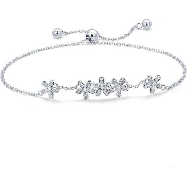 Silver plating Daisy Flower Women Bracelets Fashion Bracelet Jewelry Gift