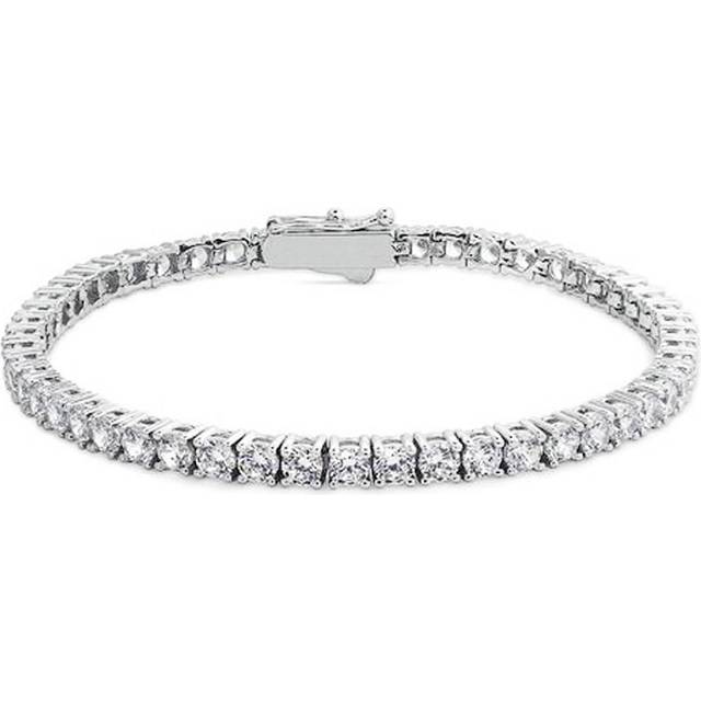 CARAT* LONDON Vianne Silver 6.2" Cubic Zirconia Tennis Bracelet