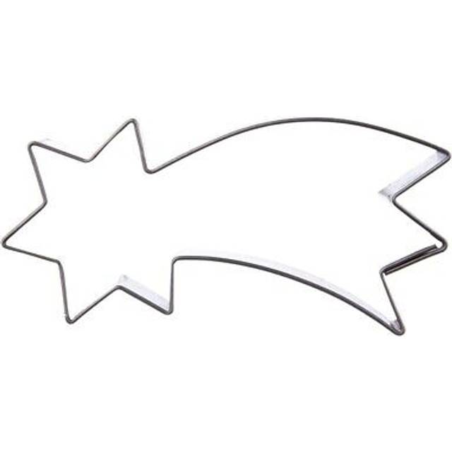Traditional stainless steel comet cake tin for gingerbread cookies