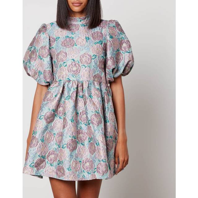 Sister Jane Dream Iceland Poppy Floral-Brocade Mini Dress - M/UK 10 - Multi