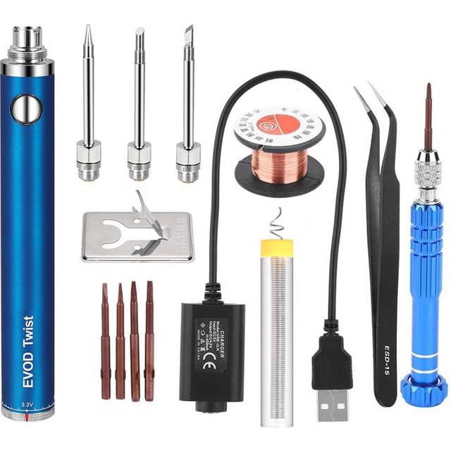 5V 15W Battery Powered Soldering Iron with Usb Charge Soldering Iron with Soldering Wire Wireless Charging Solder Iron