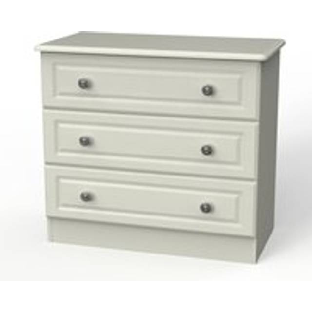 Welcome Furniture Ready Assembled Pembroke 3 Drawer Chest In Kashmir Ash, Brown