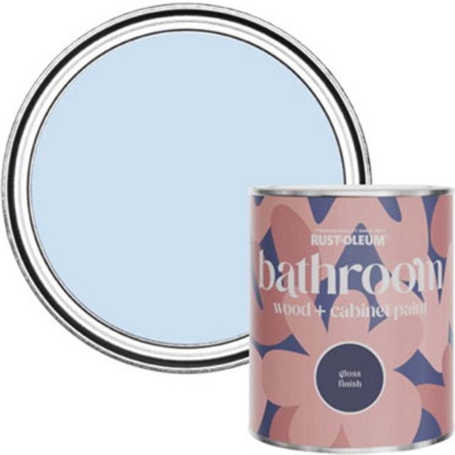 Rust-Oleum Bathroom Wood & Cabinet Paint, Gloss Finish - POWDER BLUE - 750ml - Blue