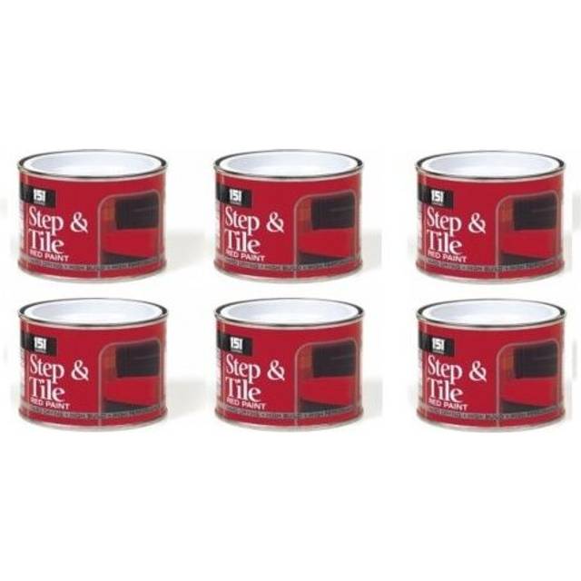 6 x Tins Of 151 Step & Tile Red Paint, 180ml, DIY