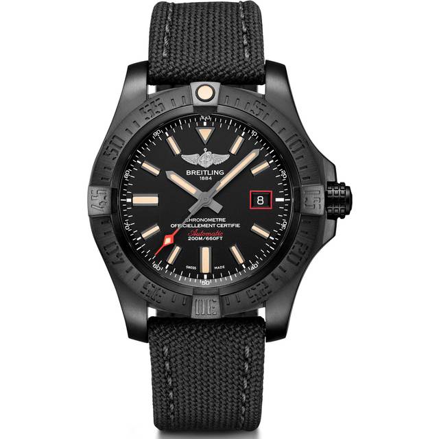 Breitling Watch Avenger Blackbird 44 Black Titanium - Black