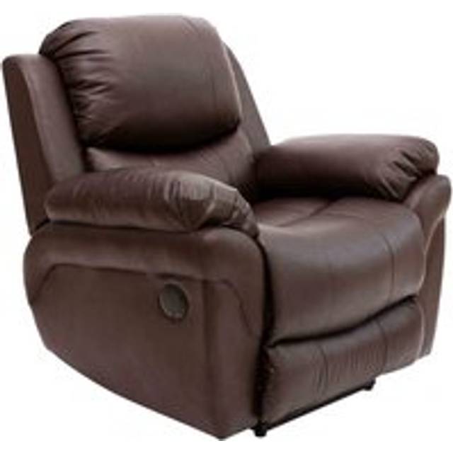 (Brown) Madison Electric Bonded Leather Automatic Recliner Armchair Sofa Home Lounge Chair