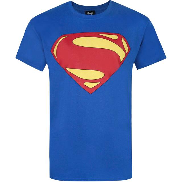 Stålmannen Man av stål logotyp T-shirt S blå