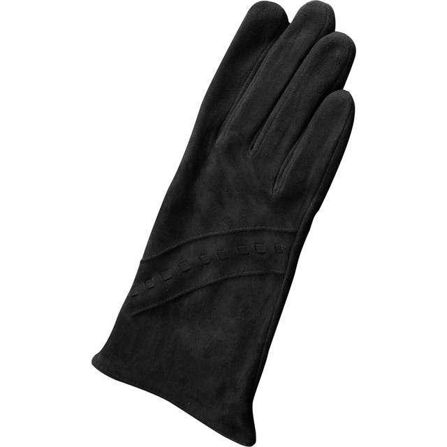 (M, Black) Eastern Counties Leather Womens/Ladies Sian Suede Gloves