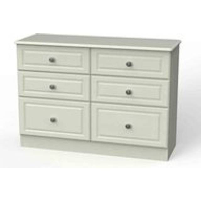 Welcome Furniture Ready Assembled Pembroke 6 Drawer Wide Chest In Kashmir Ash, Brown